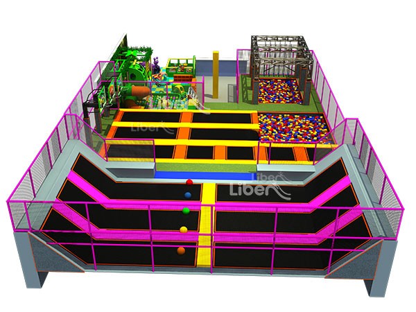 TUV Certified Large Indoor Soft Play Trampolin Park